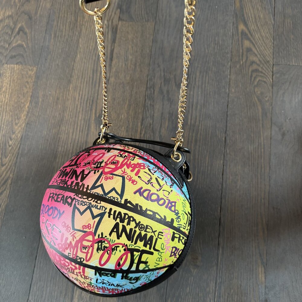 Crossbody Graffiti Basketball Purse